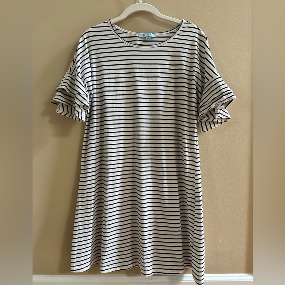 Striped shirt dress